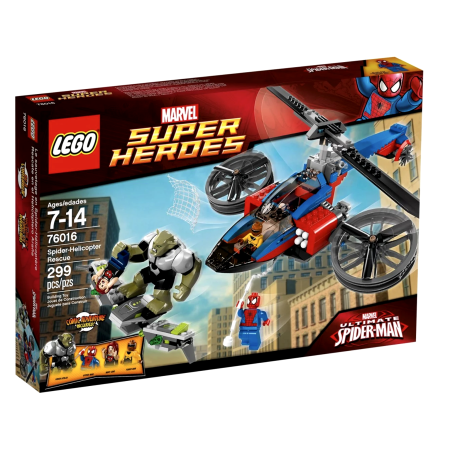 LEGO Super Heroes 76016 Spiderman - Ratunek Spider Helikopterem Marvel